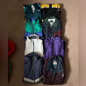 Men's Multicolor Windbreaker Jacket Collection (7 jackets included)
